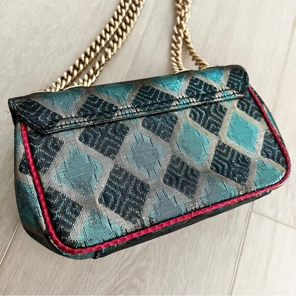 Dolce & Gabbana Mini Lucia Bag | Jacquard Lurex Fabric Snakeskin Embellished - Picture 5 of 8